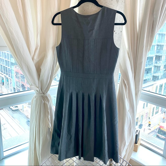 100% Wool Grey Pleated Dress - Picture 2 of 13